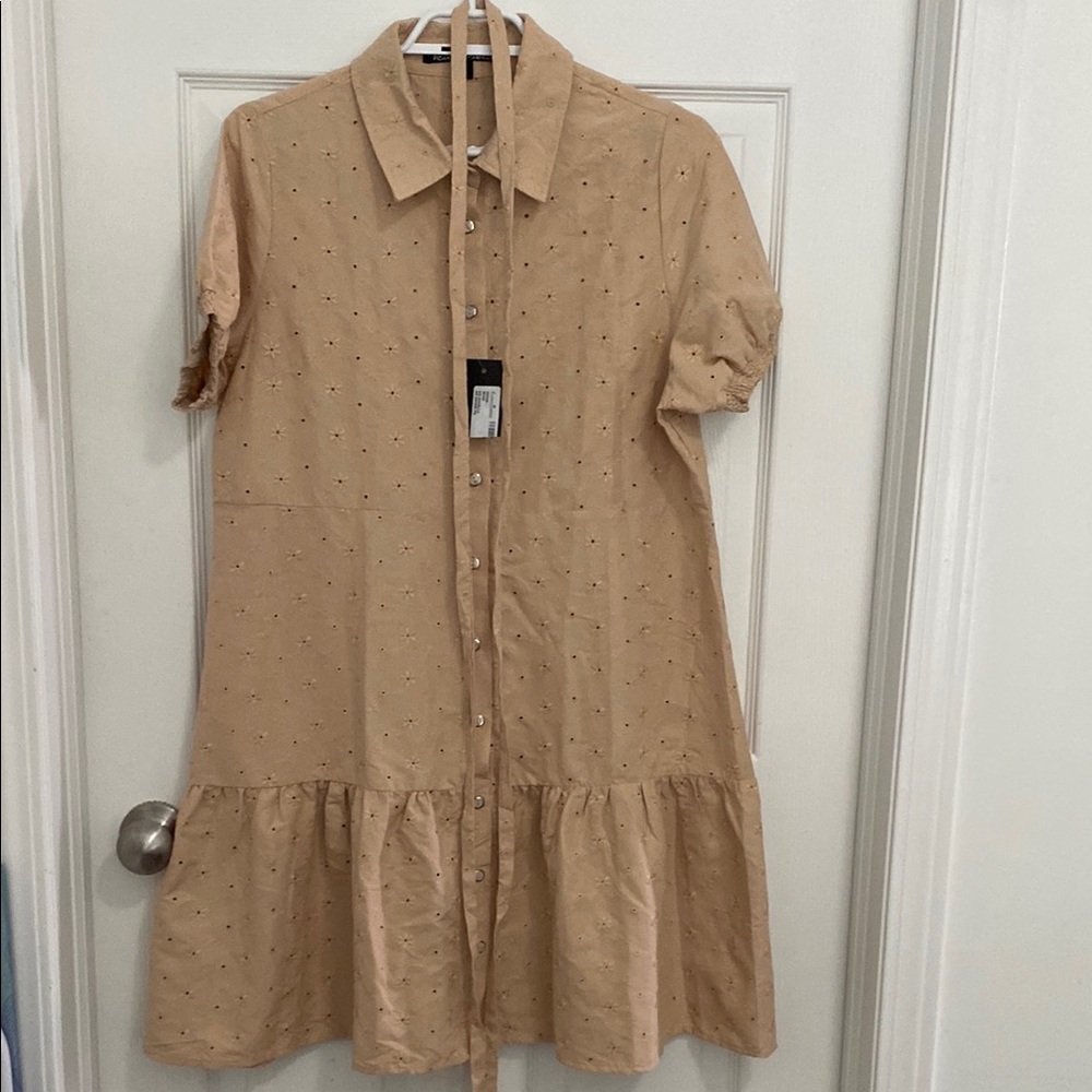 BNWT Kamiseta Large Beige/Tan Islet Dress
